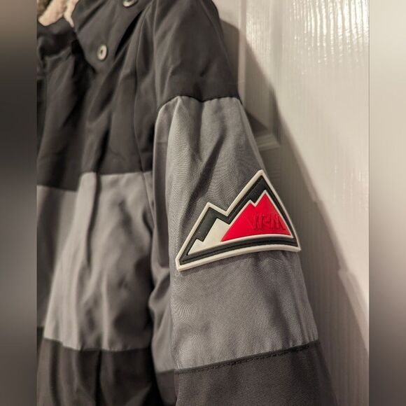 NWT VRY WRM Mens Polar Oxford Snorkel hooded black gray Sherpa Coat jacket XXL - Picture 5 of 14